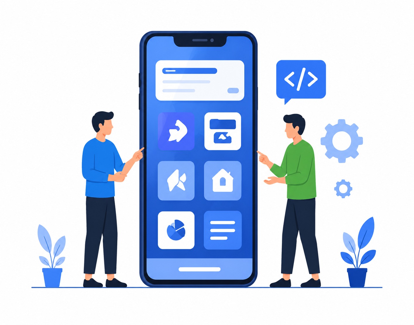 App Development Illustration